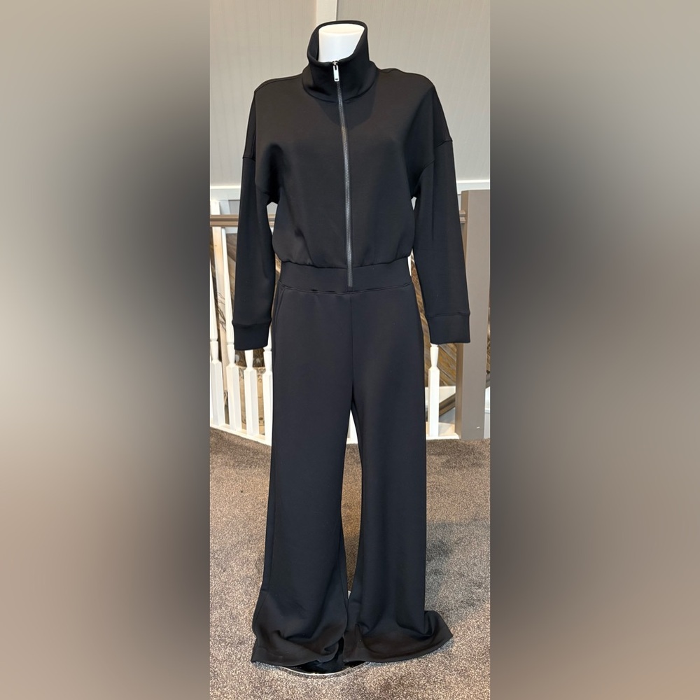 Spanx AirEssentials Wide Leg Long-Sleeve Jumpsuit